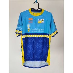 (V) Primal Men cycling jersey sport CANDLELIGHTERS lightweight bike sz L